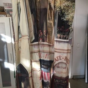 Shower curtain Paris Cafe street scene